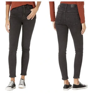 Madewell 10" High Riser, Skinny Skinny Black Wash Jeans, NWOT, 27
